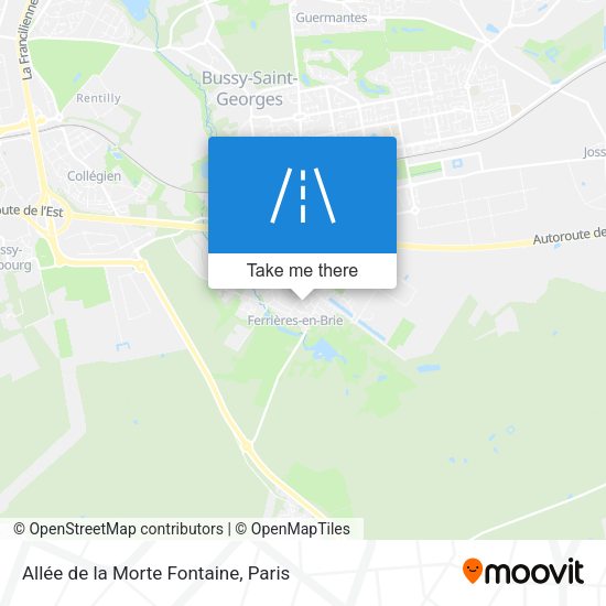 Allée de la Morte Fontaine map