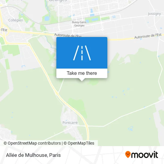 Mapa Allée De Mulhouse