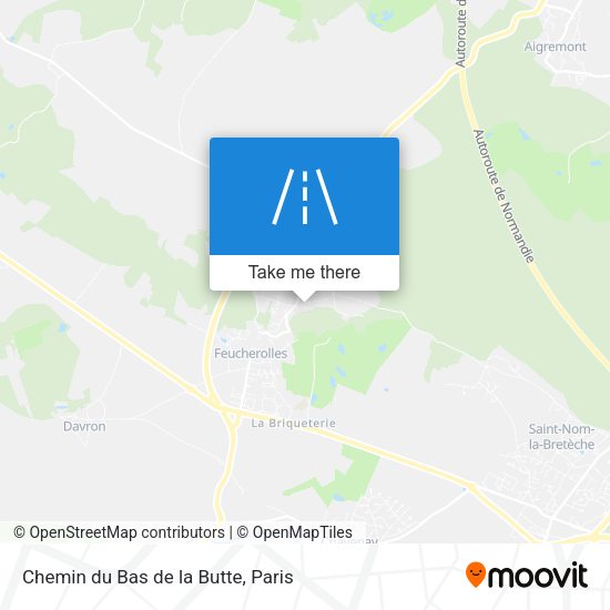 Chemin du Bas de la Butte map
