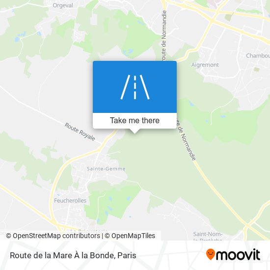 Route De La Mare À La Bonde map