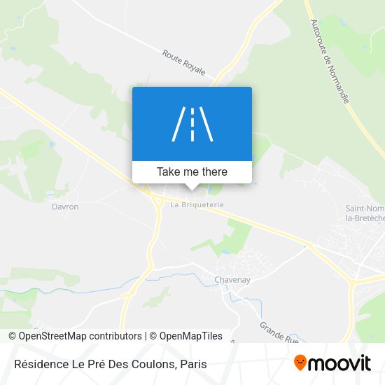 Résidence Le Pré Des Coulons map