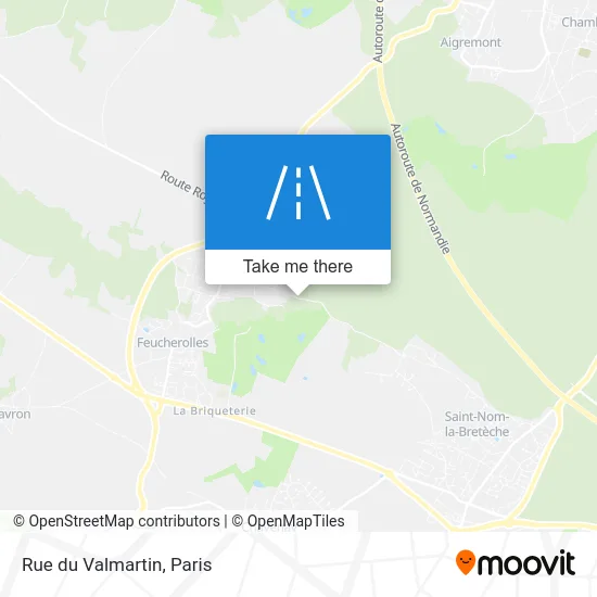 Mapa Rue du Valmartin