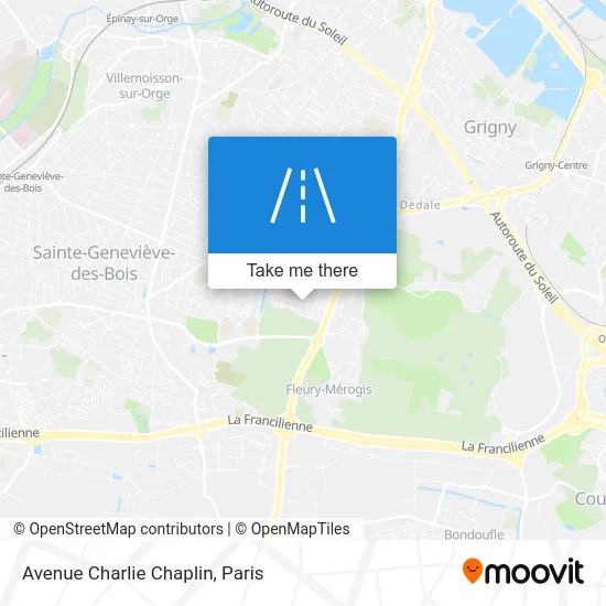 Avenue Charlie Chaplin map