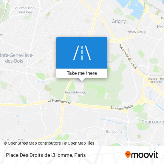 Mapa Place Des Droits de L'Homme