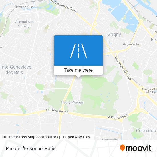 Mapa Rue de L'Essonne