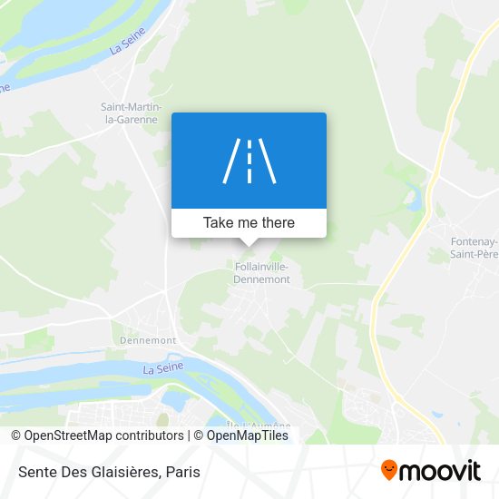 Sente Des Glaisières map