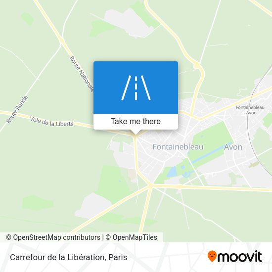 Carrefour de la Libération map