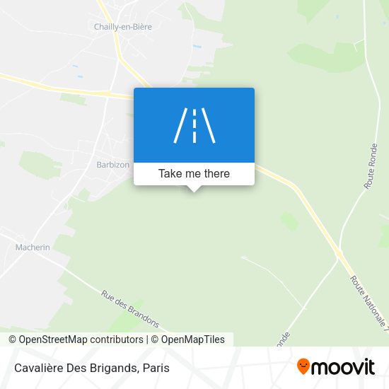 Cavalière Des Brigands map