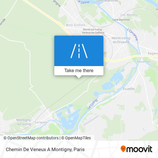 Chemin De Veneux A Montigny map