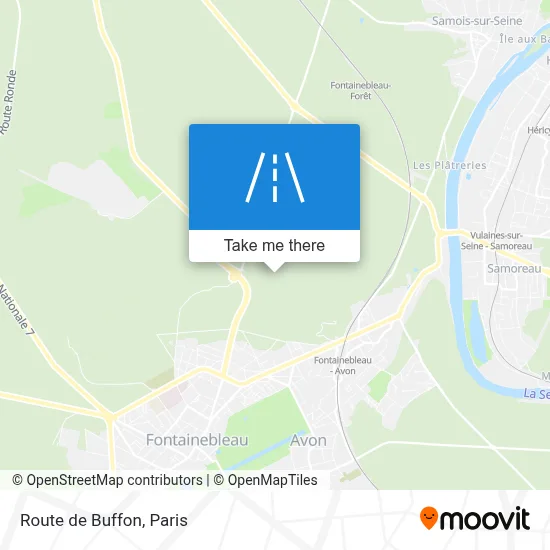 Route de Buffon map