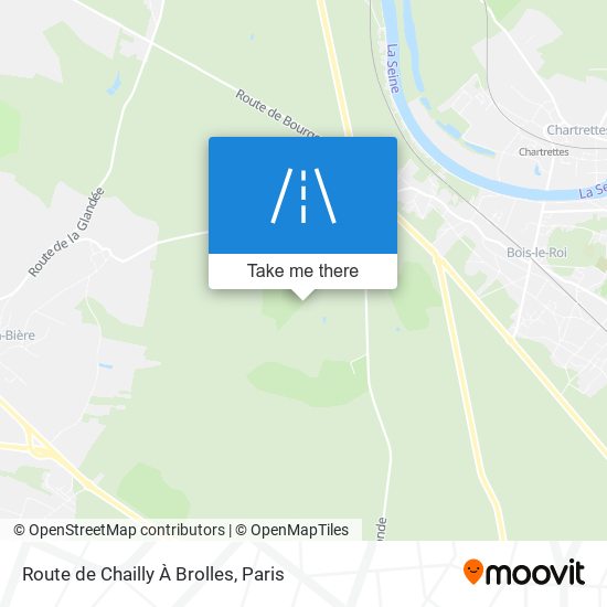 Route de Chailly À Brolles map