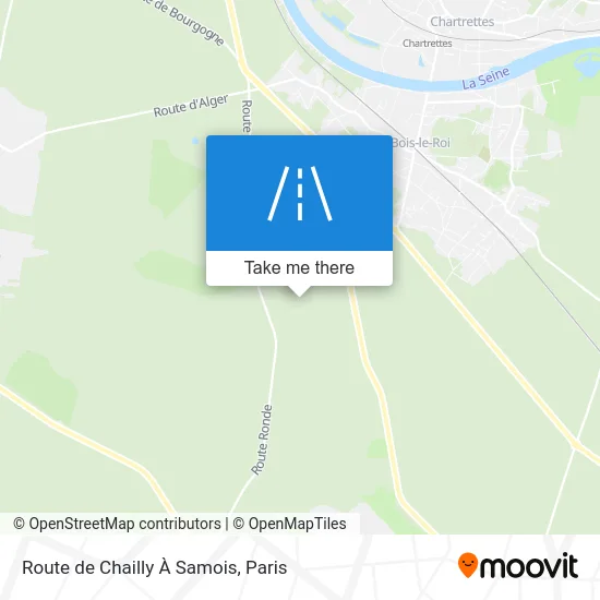 Route de Chailly À Samois map