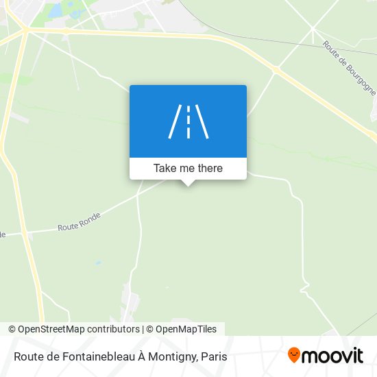 Route De Fontainebleau À Montigny map
