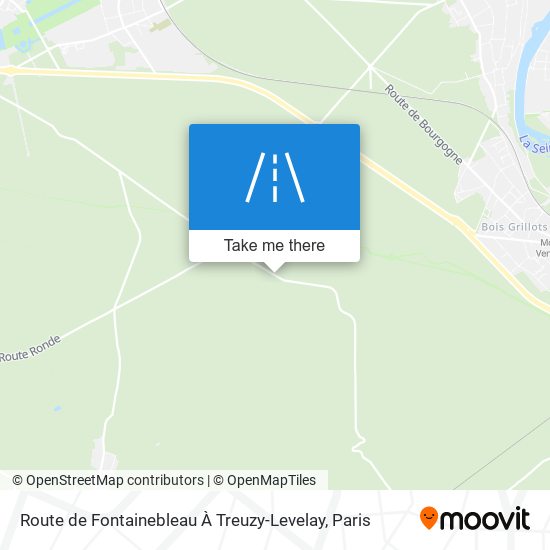 Route de Fontainebleau À Treuzy-Levelay map