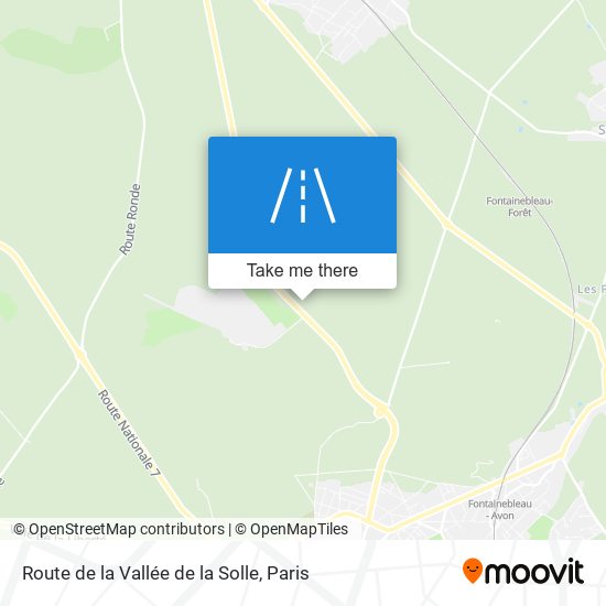 Route De La Vallée De La Solle map
