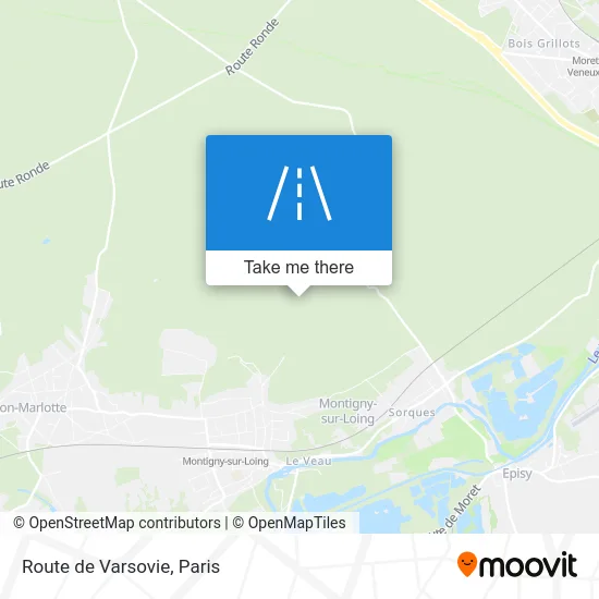 Route de Varsovie map