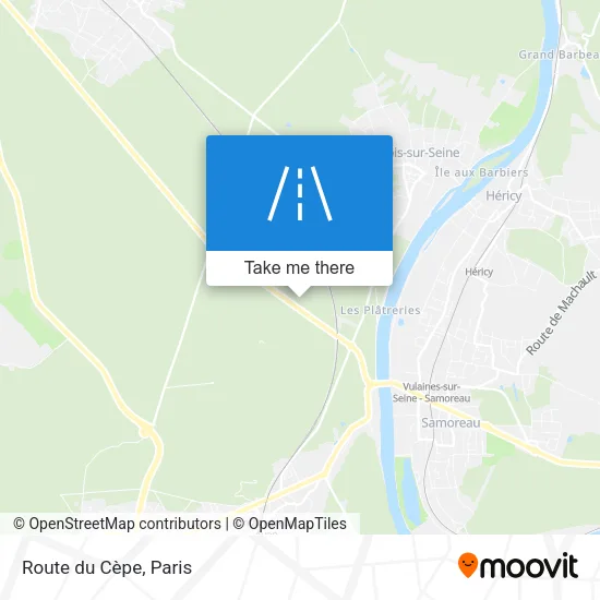 Route du Cèpe map