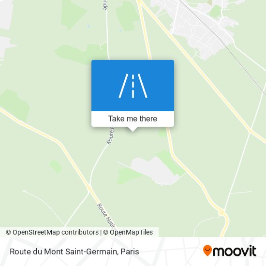 Route Du Mont Saint-Germain map