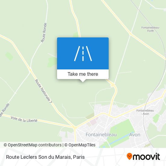 Route Leclers Son Du Marais map