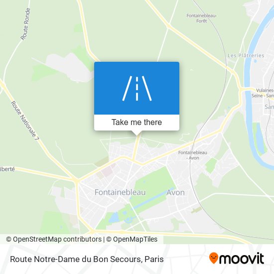 Mapa Route Notre-Dame du Bon Secours