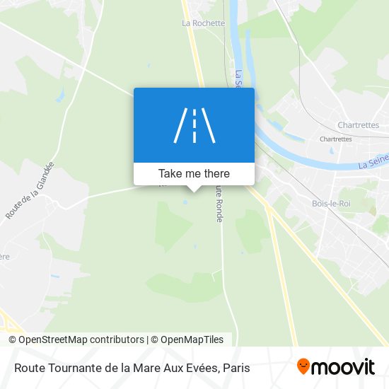 Route Tournante De La Mare Aux Evées map