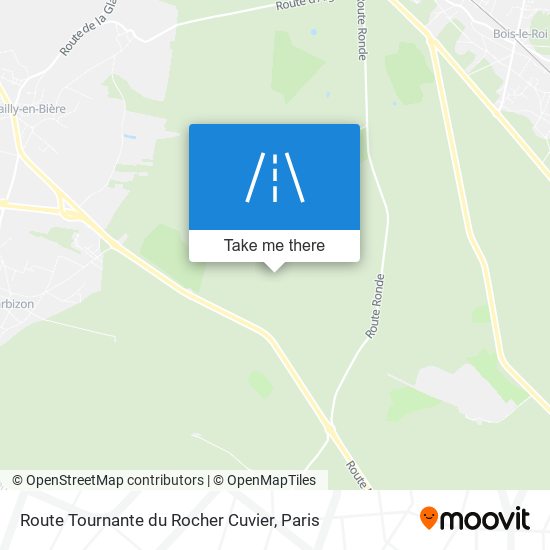 Route Tournante Du Rocher Cuvier map