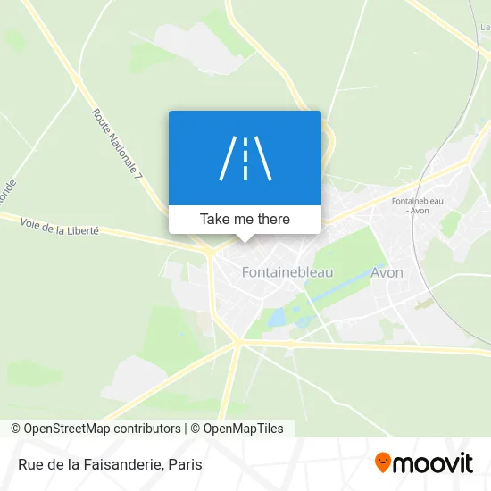 Rue de la Faisanderie map