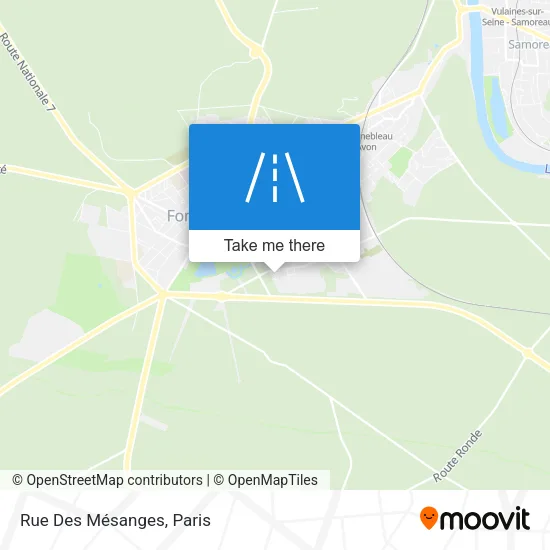 Rue Des Mésanges map