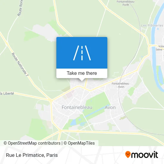 Rue Le Primatice map