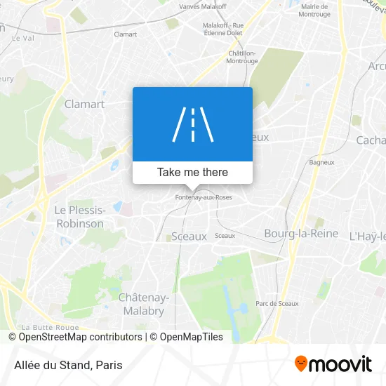 Allée du Stand map