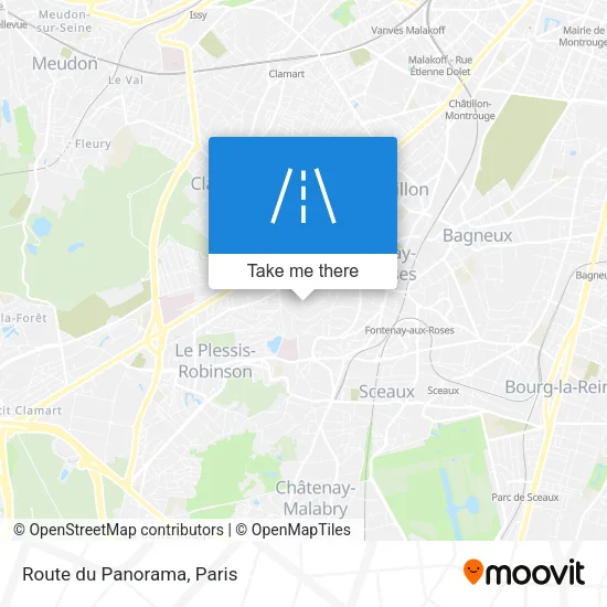 Route du Panorama map