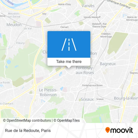 Rue de la Redoute map