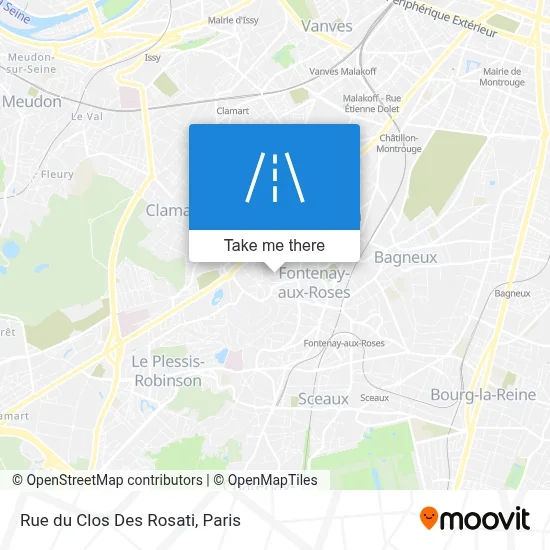 Rue du Clos Des Rosati map
