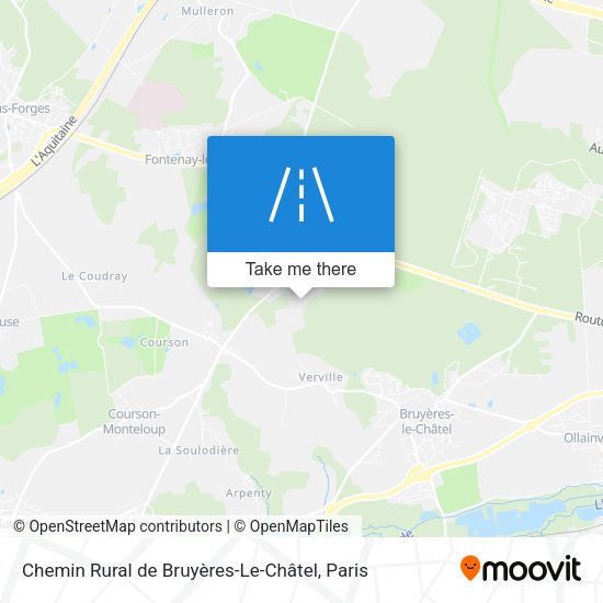 Chemin Rural de Bruyères-Le-Châtel map