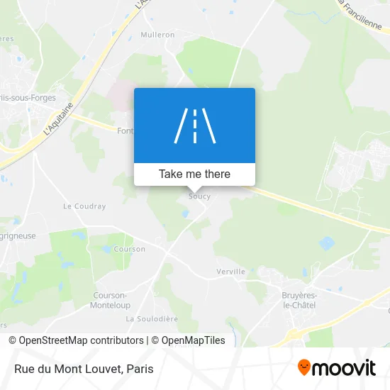 Rue du Mont Louvet map