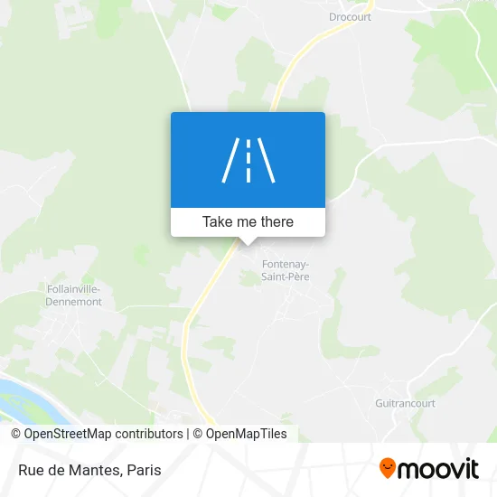 Rue de Mantes map