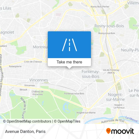 Avenue Danton map