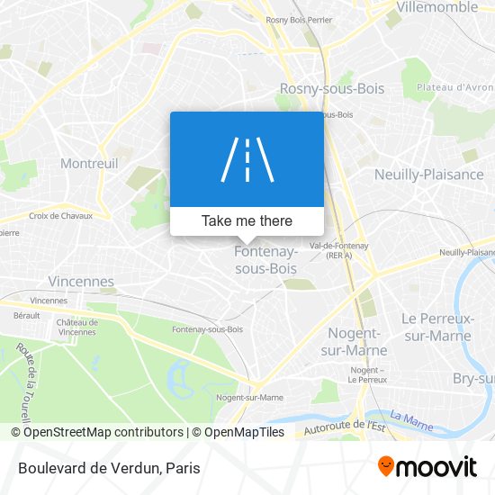 Mapa Boulevard de Verdun