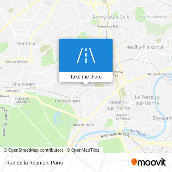 Rue de la Réunion map