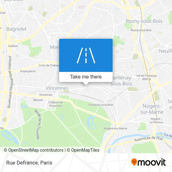 Rue Defrance map