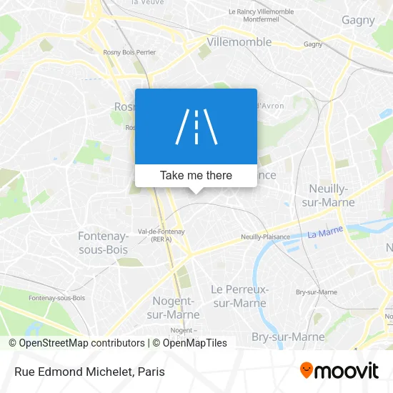 Rue Edmond Michelet map