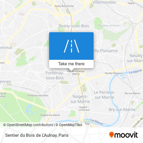 Mapa Sentier du Bois de L'Aulnay