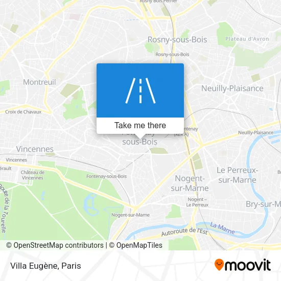Villa Eugène map