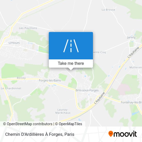 Chemin D'Ardillières À Forges map