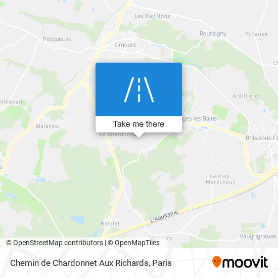Mapa Chemin de Chardonnet Aux Richards