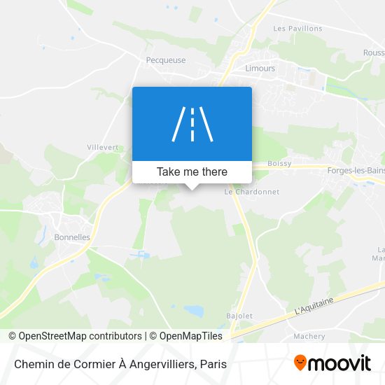 Chemin de Cormier À Angervilliers map