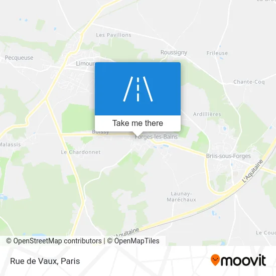 Rue de Vaux map