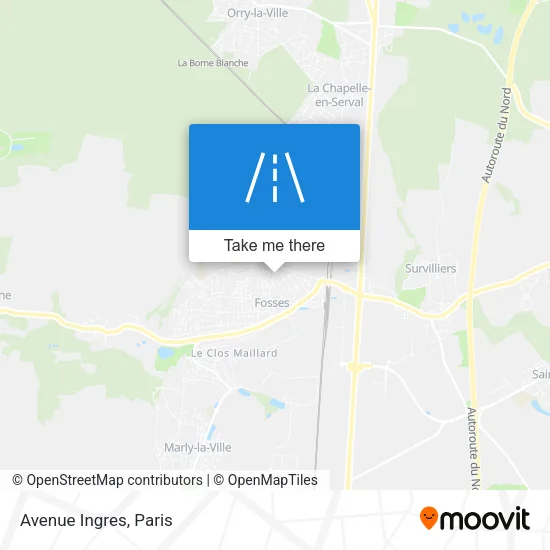 Avenue Ingres map