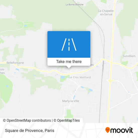 Square de Provence map