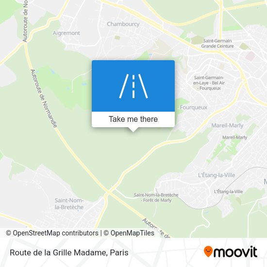 Route de la Grille Madame map